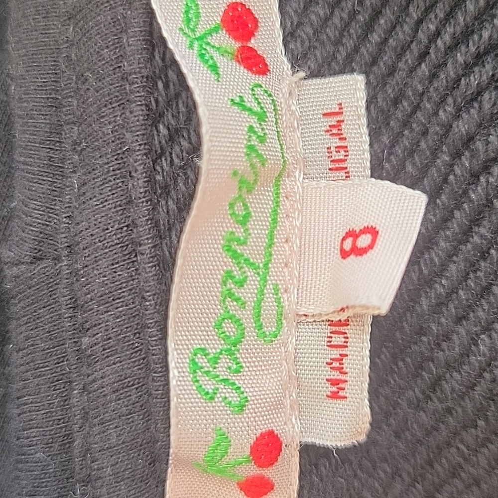 BONPOINT cherry Zip Up Hoodie 7/8 Years - Picture 2 of 4